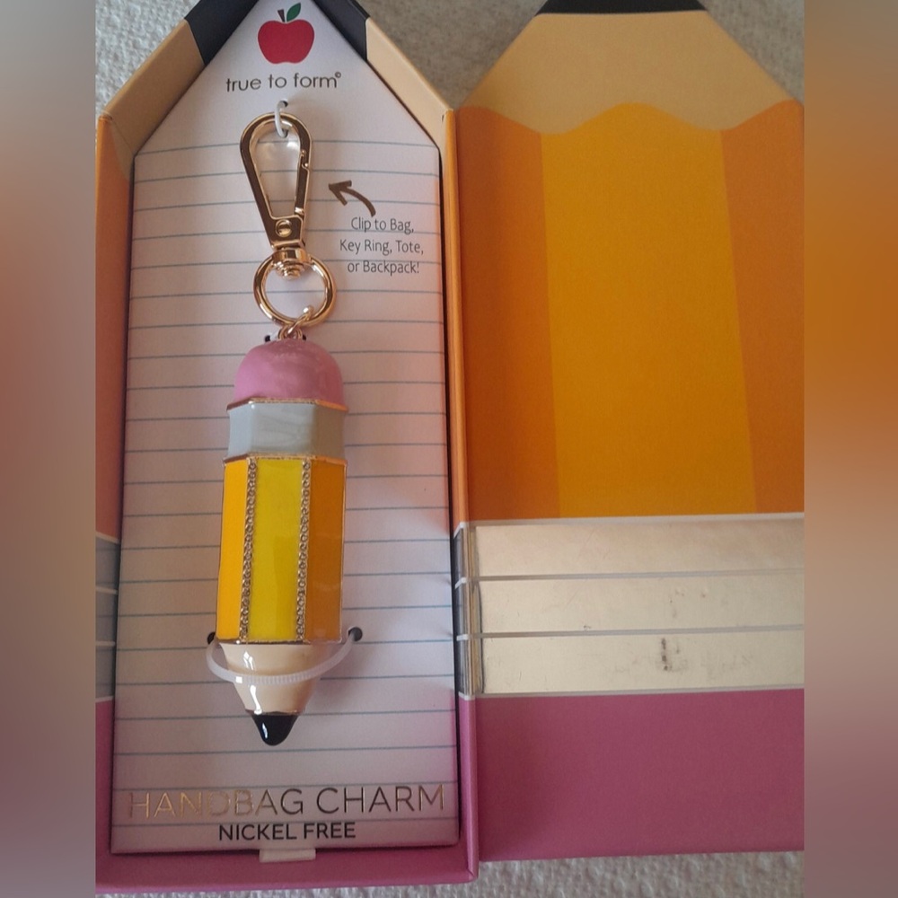 True to Form Pencil Keychain Charm